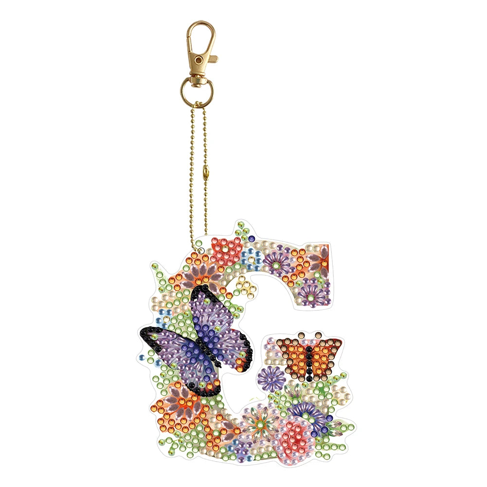 Diamond Painting Sleutelhanger set - Speciale Vorm Letters