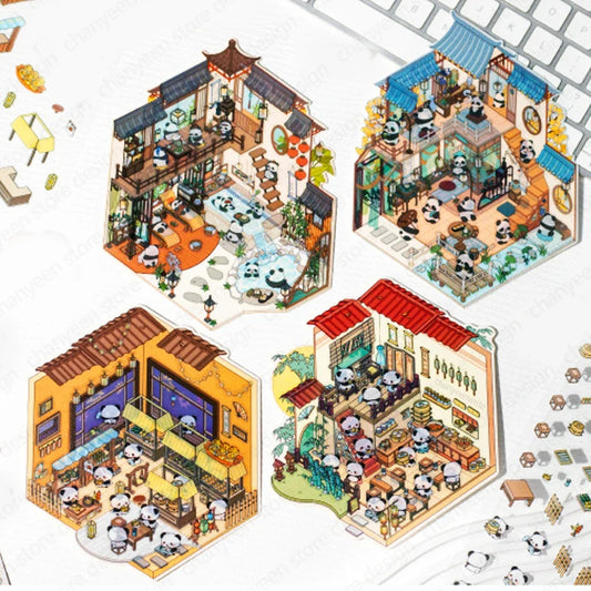 Sticker homestyling set Pandan Village creatieve interieur stickers