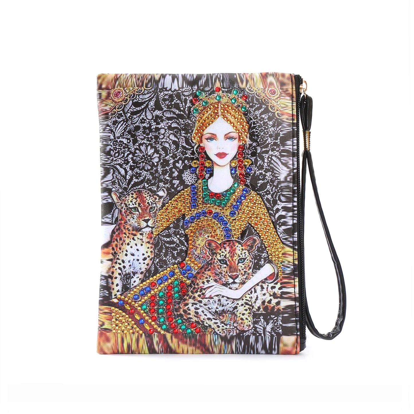 Diamond Painting Etui Vlinder en Roos Luxe Handtas met Strass