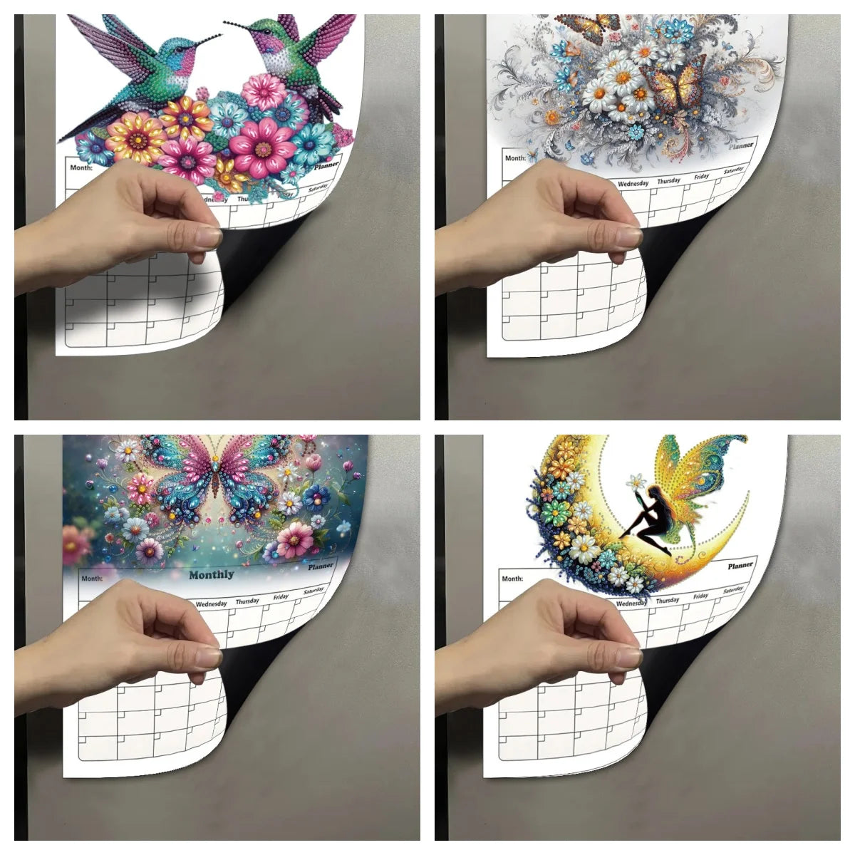 Diamond Painting Kalender met Magnetische Whiteboard Set voor Beginners