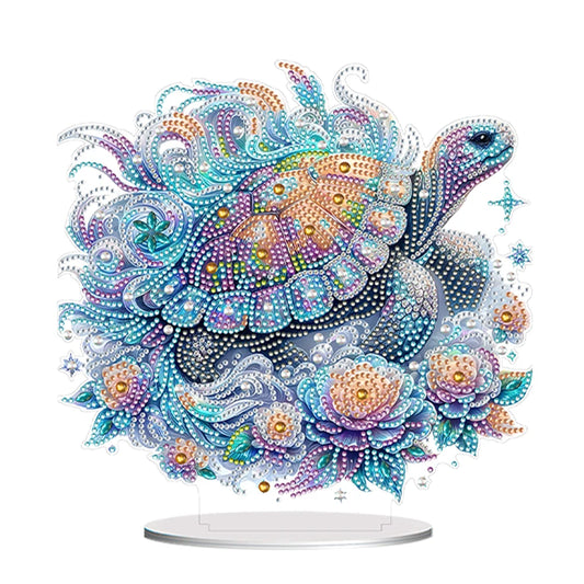 Diamond Painting Tafelornament Acryl Decoratie met Speciale Strass - Schildpad
