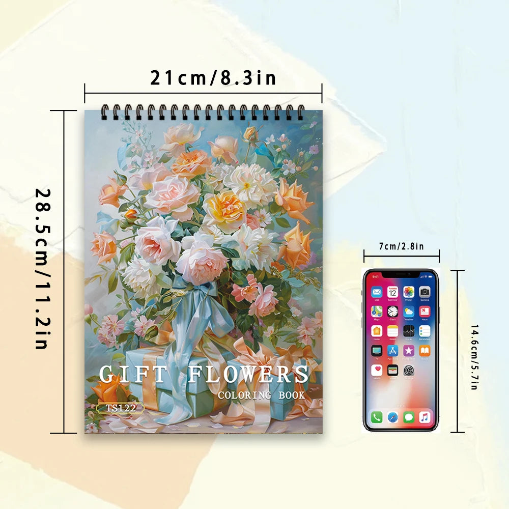 Kleurboek voor volwassenen en tieners – 30 bladen premium dik papier, ontspannend tekenplezier