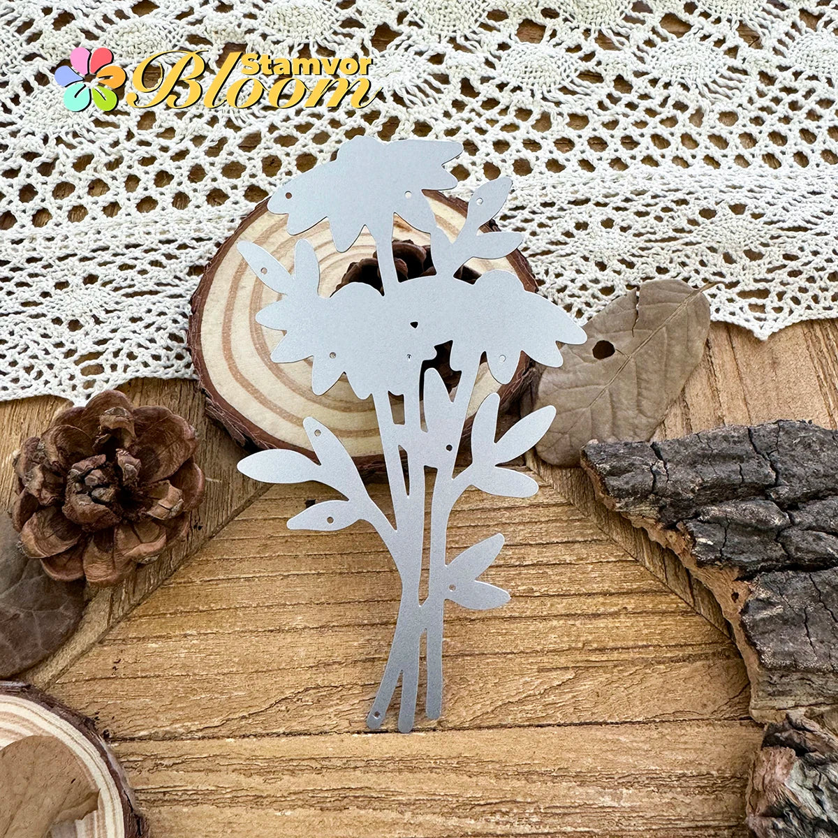 Snijmal Lovely Bunch of Flowers Daisy voor scrapbooking en kaarten