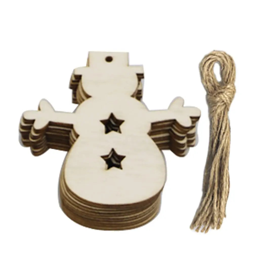 Houten figuur om zelf te kleuren/schilderen kersthanger