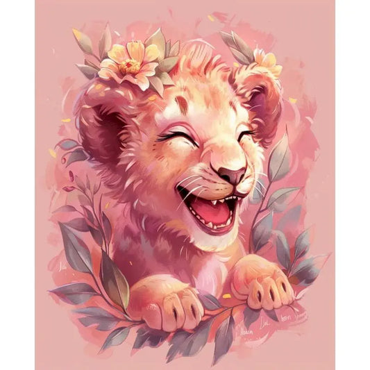 Schilderen op nummer Dieren - Leeuw Schattige Dierenkunst - 9959861