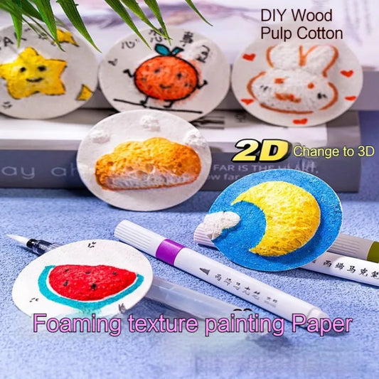 Schuim textuur tekenen 3D knutselpapier – 10-50 stuks creatief tekenplezier