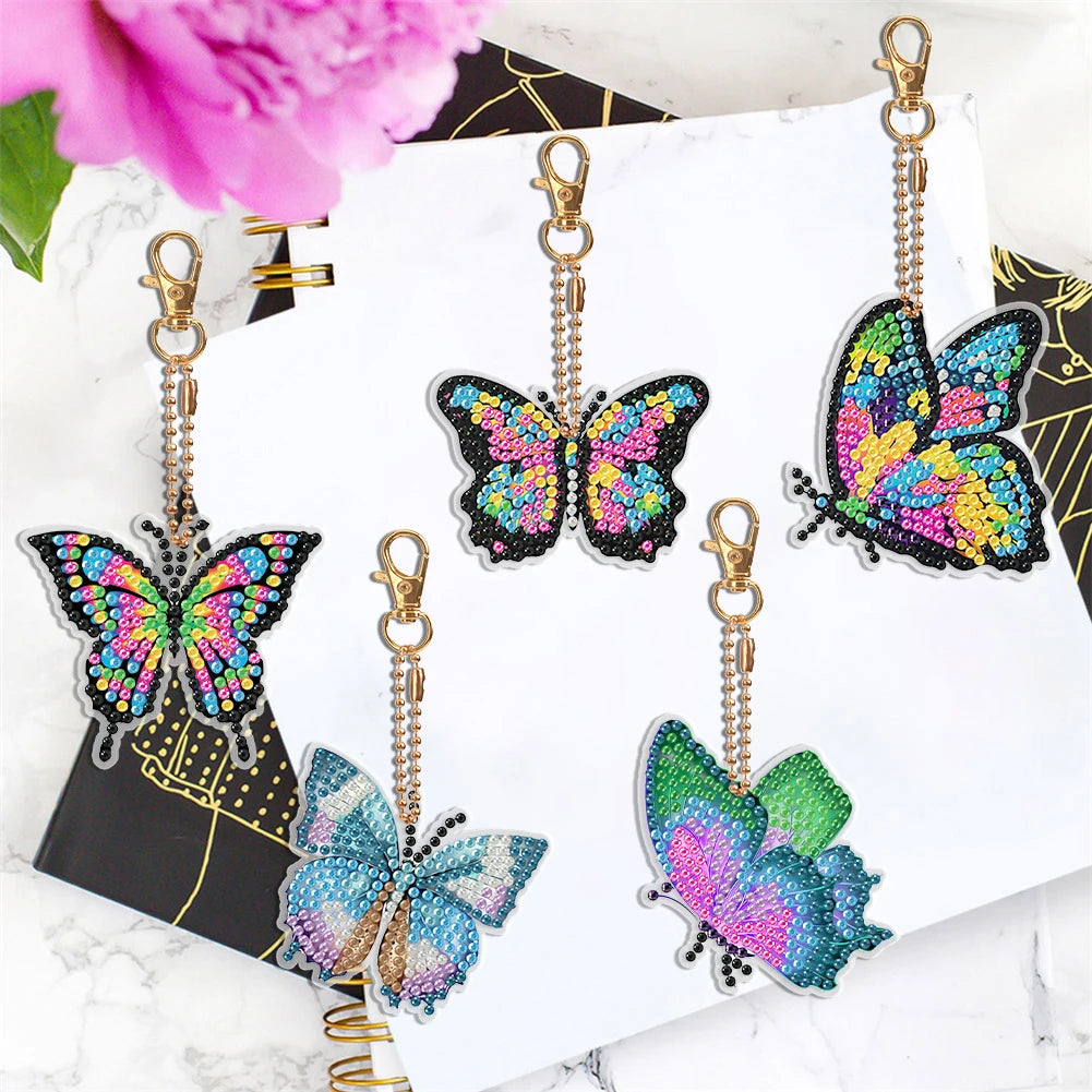 Diamond Painting Sleutelhanger set - Dubbelzijdig te beplakken (5-10 stuks)
