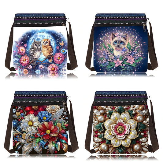 Diamond Painting Tas Mandala Uil Schoudertas met Band