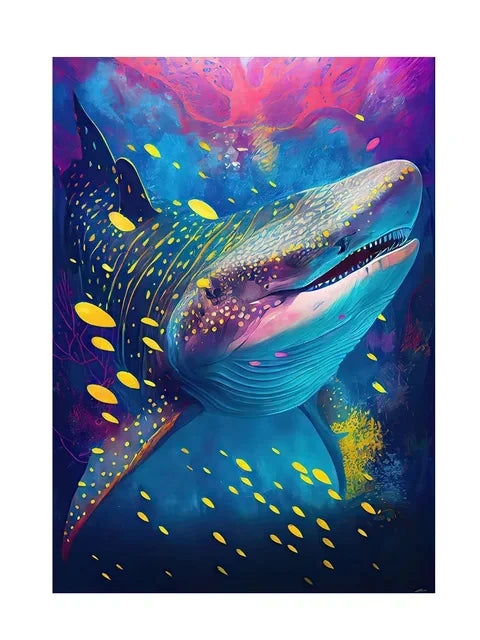 AB Diamond Painting met Fairy dust steentjes Oceaan Dieren