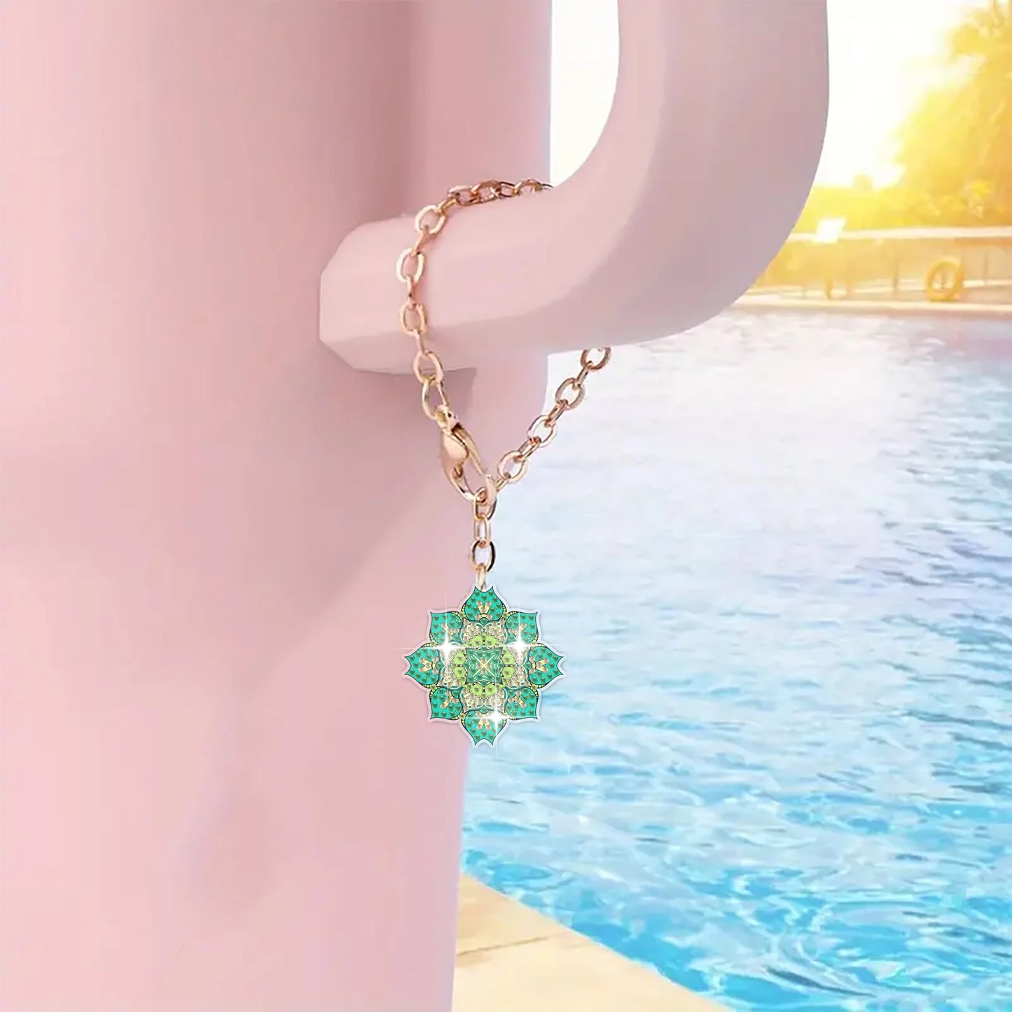 Diamond Painting Sleutelhanger set Mandala Acryl Hangers 6 Stuks