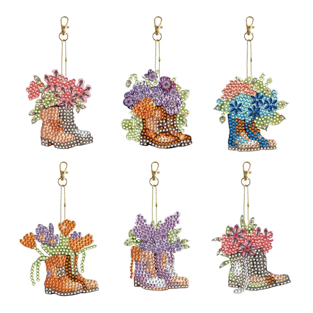 Diamond Painting Sleutelhanger set - Dubbelzijdig te beplakken (5-10 stuks)