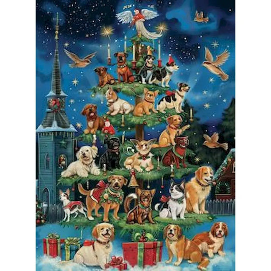 Schilderen op nummer Kerst Dieren met Acrylverf en Lijst (optioneel) - 9961338