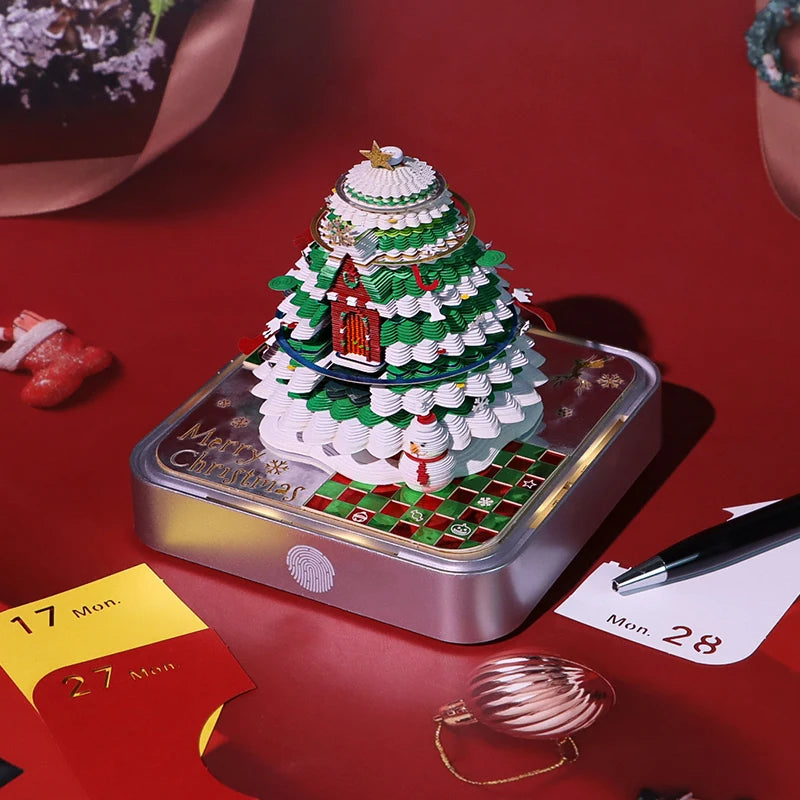 3D Papier Sculptuur Notitieblok / Scheurkalender Decoratie voor Feestdagen en Cadeaus