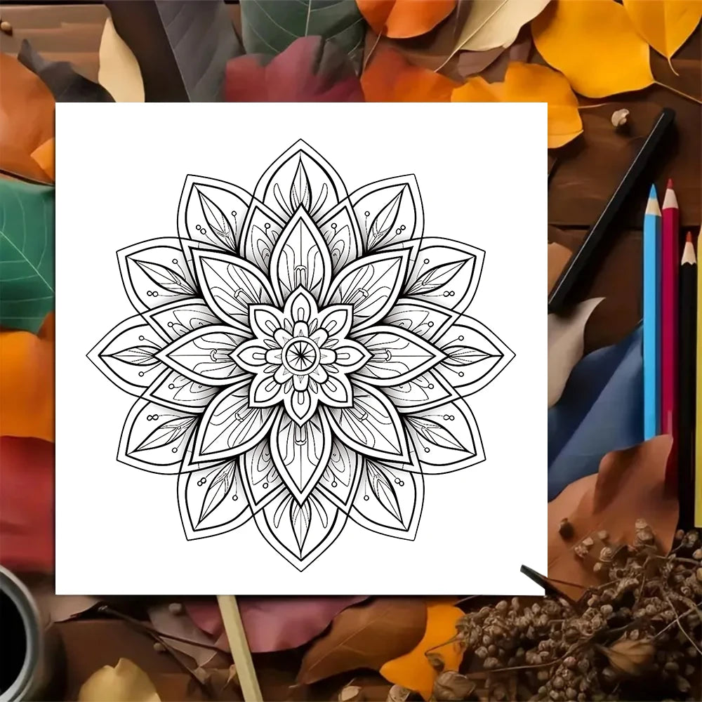 Kleurboek voor volwassenen en tieners – 30 vellen dik papier met spiraalbinding