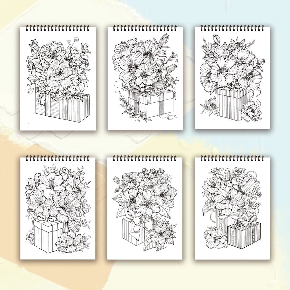 Kleurboek voor volwassenen en tieners – 30 bladen premium dik papier, ontspannend tekenplezier