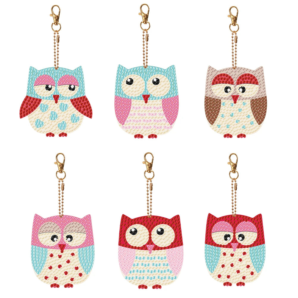 Diamond Painting Sleutelhanger set - Dubbelzijdig te beplakken (5-10 stuks)