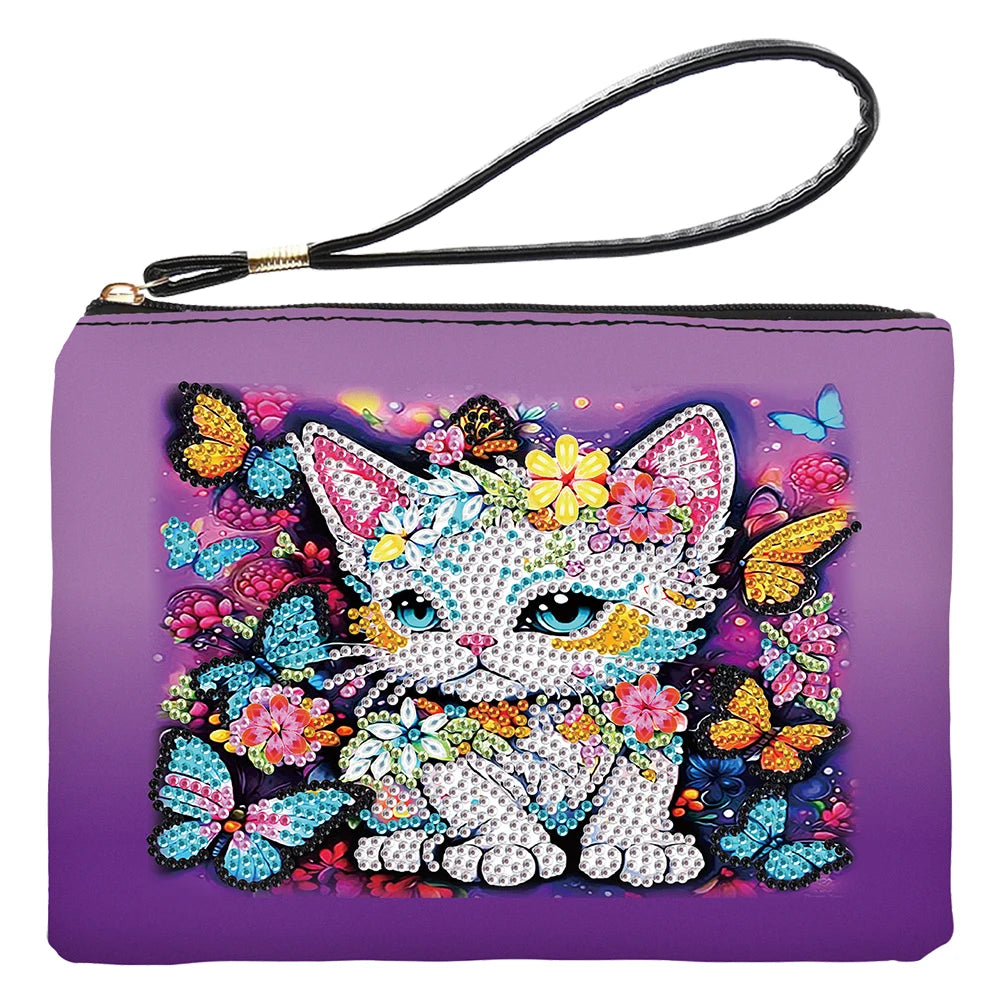 Diamond Painting Etui - Cartoon Design met Speciale Vorm Steentjes