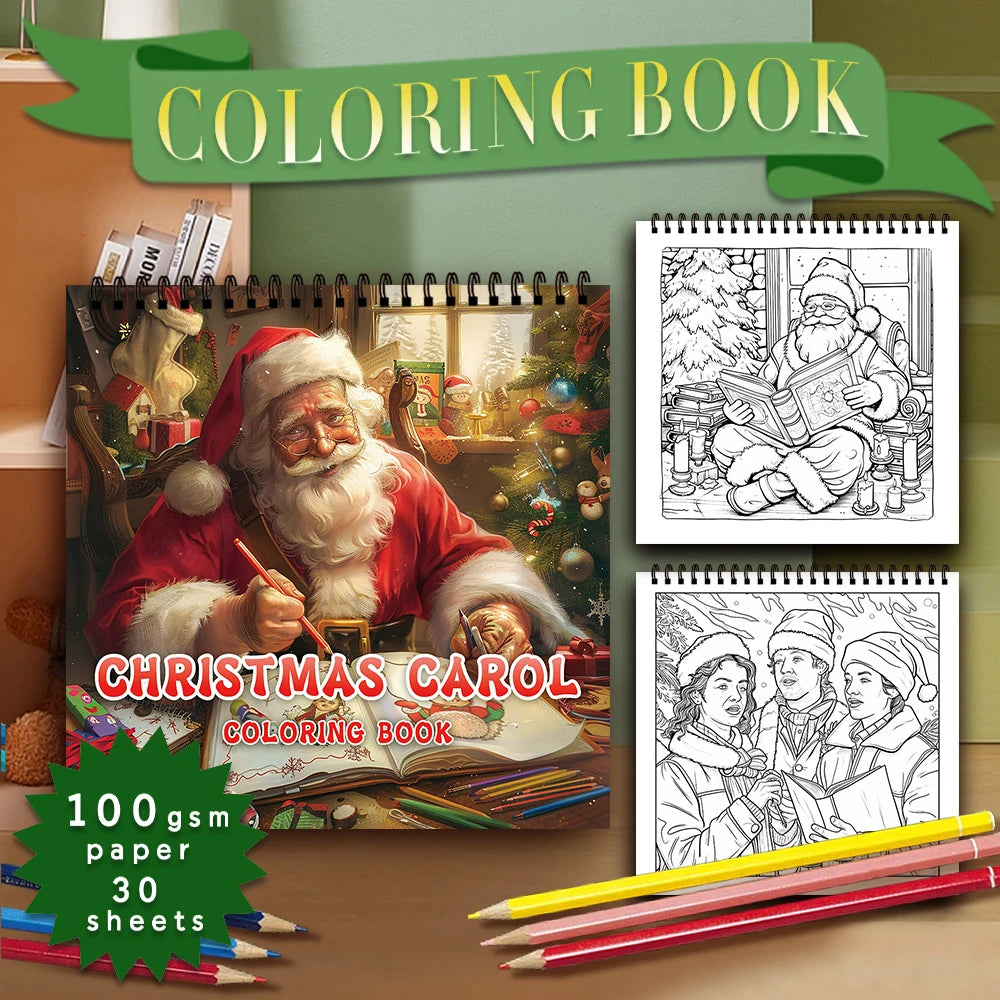 Kleurboek voor volwassenen – Vintage kerstdesigns, 30 vellen
