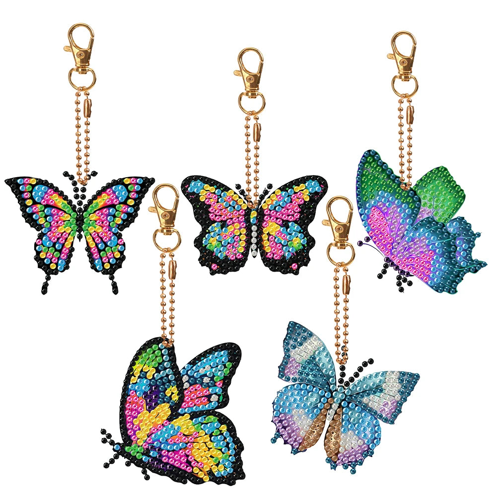 Diamond Painting Sleutelhanger set - Dubbelzijdig te beplakken (5-10 stuks)