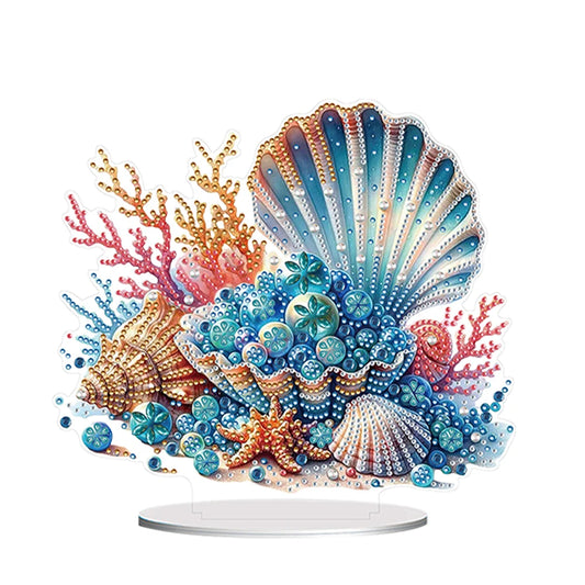 Diamond Painting Tafelornament Koraal Parel Acryl Tafeldecoratie - Schelpen