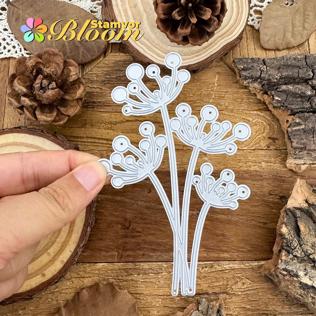 Snijmal Bloemenboeket Paardenbloem Metaal voor Papiercreatie