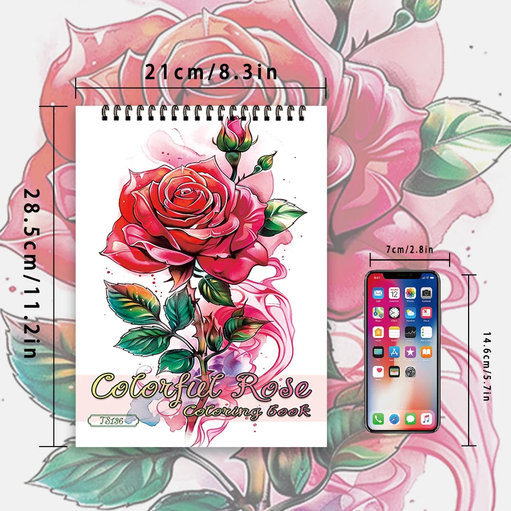 Kleurboek voor volwassenen en tieners – 30 bladen premium dik papier, ontspannend tekenplezier