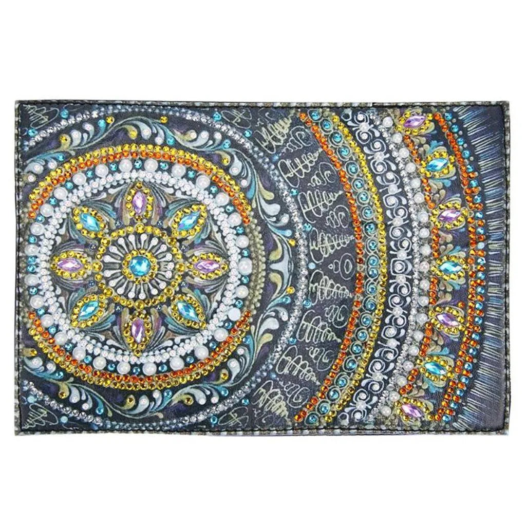 Diamond Painting Paspoort mapje Mandala PU leer houder