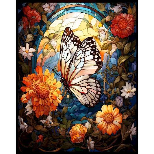 Diamond Painting Dieren - Vlinder - rond of vierkant | Kleurrijk Ontwerp - DZDP69558