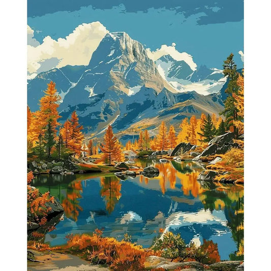 Diamond Painting Landschap ronde of vierkante steentjes Bosdecor - DZDP73697
