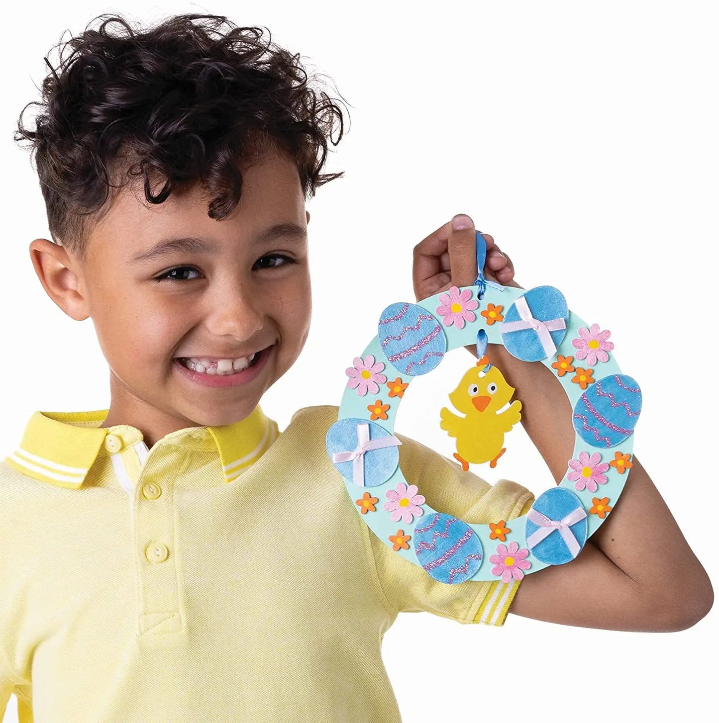 Houten Paas figuren om zelf te kleuren/schilderen – Paaskrans figuren met konijn en eieren