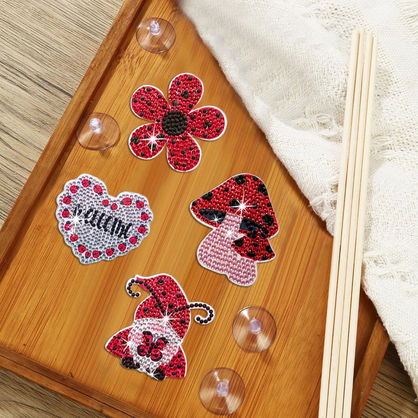 Diamond Painting Plantenstekers Acryl Bloemen voor Potten