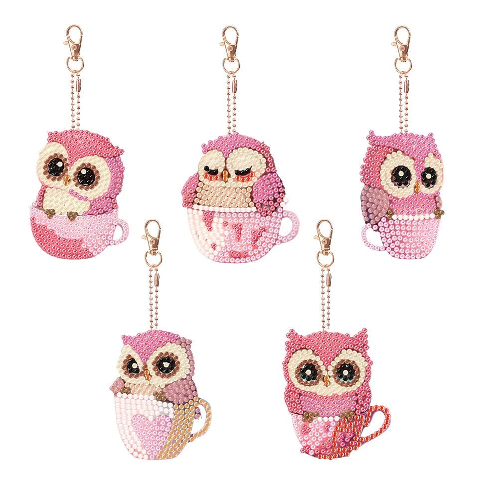 Diamond Painting Sleutelhanger set - Dubbelzijdig te beplakken (5-10 stuks)