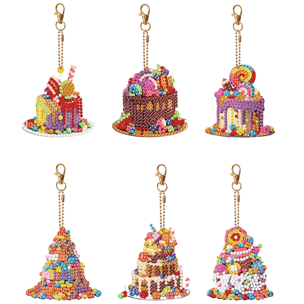 Diamond Painting Sleutelhanger set - Dubbelzijdig te beplakken (5-10 stuks)