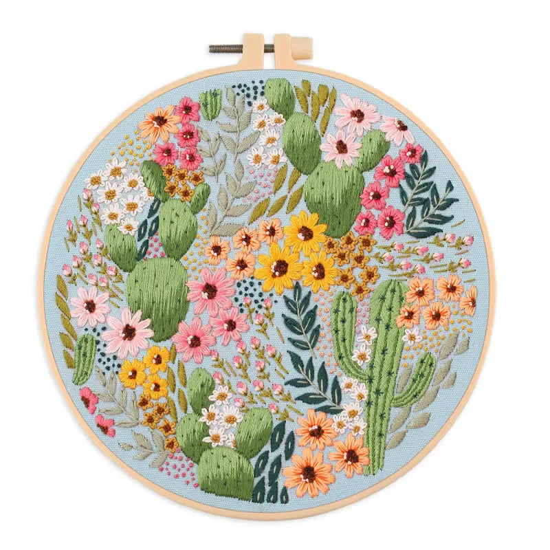 Borduurpakket Rond - Bloemen & Dieren | Met of zonder ring