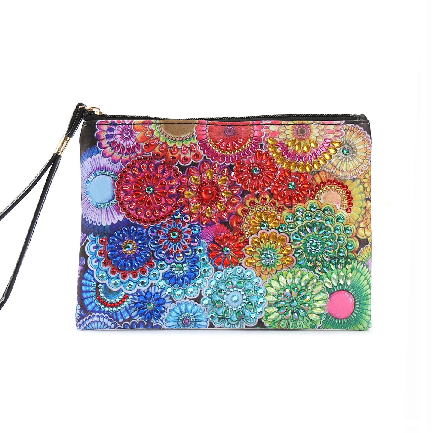 Diamond Painting Etui Mandala Luxe PU Leren Clutch met Strass Steentjes