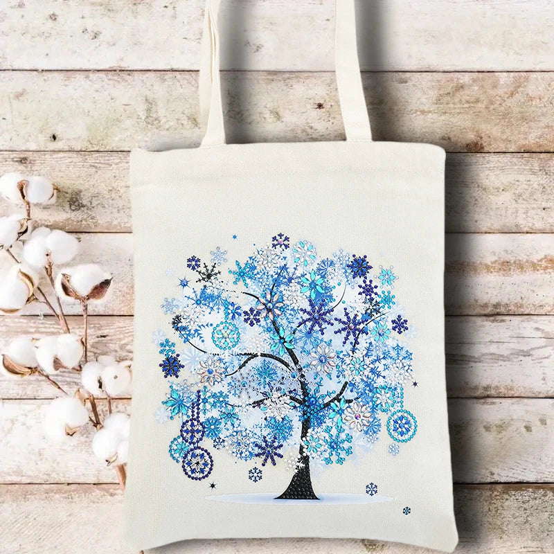 Diamond Painting Tas Seizoenen Shopper met Steentjes