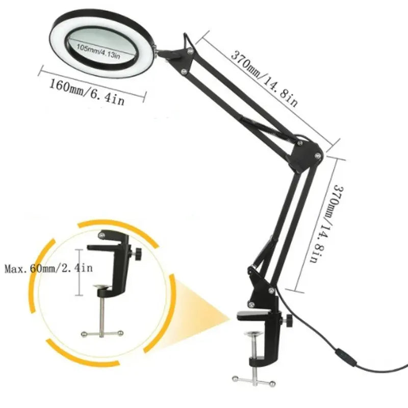 Diamond Painting Loeplamp 72 LED 8x/10x Vergroting USB met 3 Lichtkleuren