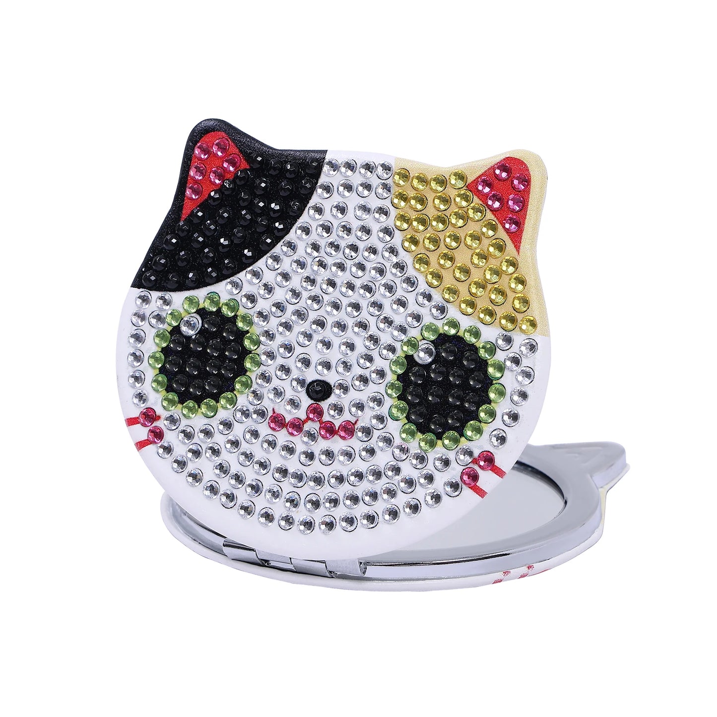 Diamond Painting Spiegel Kat Compacte Opvouwbare Make-up Spiegel