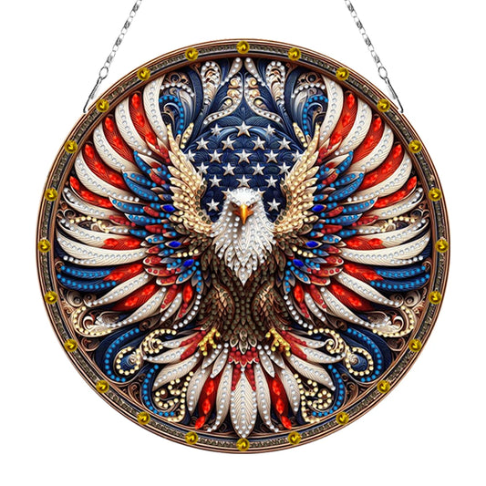 Diamond Painting Hangend ornament raamdecoratie met steentjes - KJ0403 Adelaar