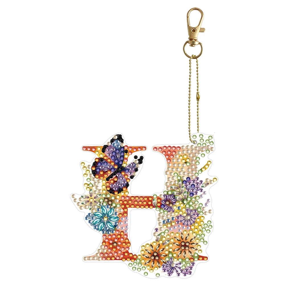 Diamond Painting Sleutelhanger set - Speciale Vorm Letters