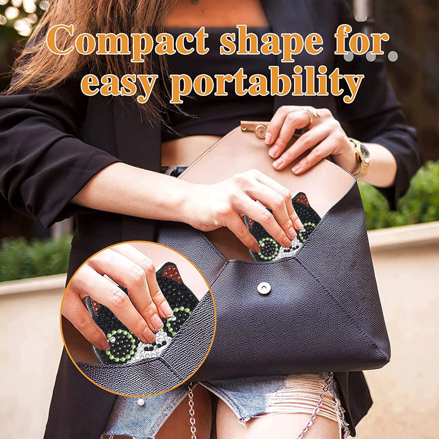 Diamond Painting Spiegel Kat Compacte Opvouwbare Make-up Spiegel