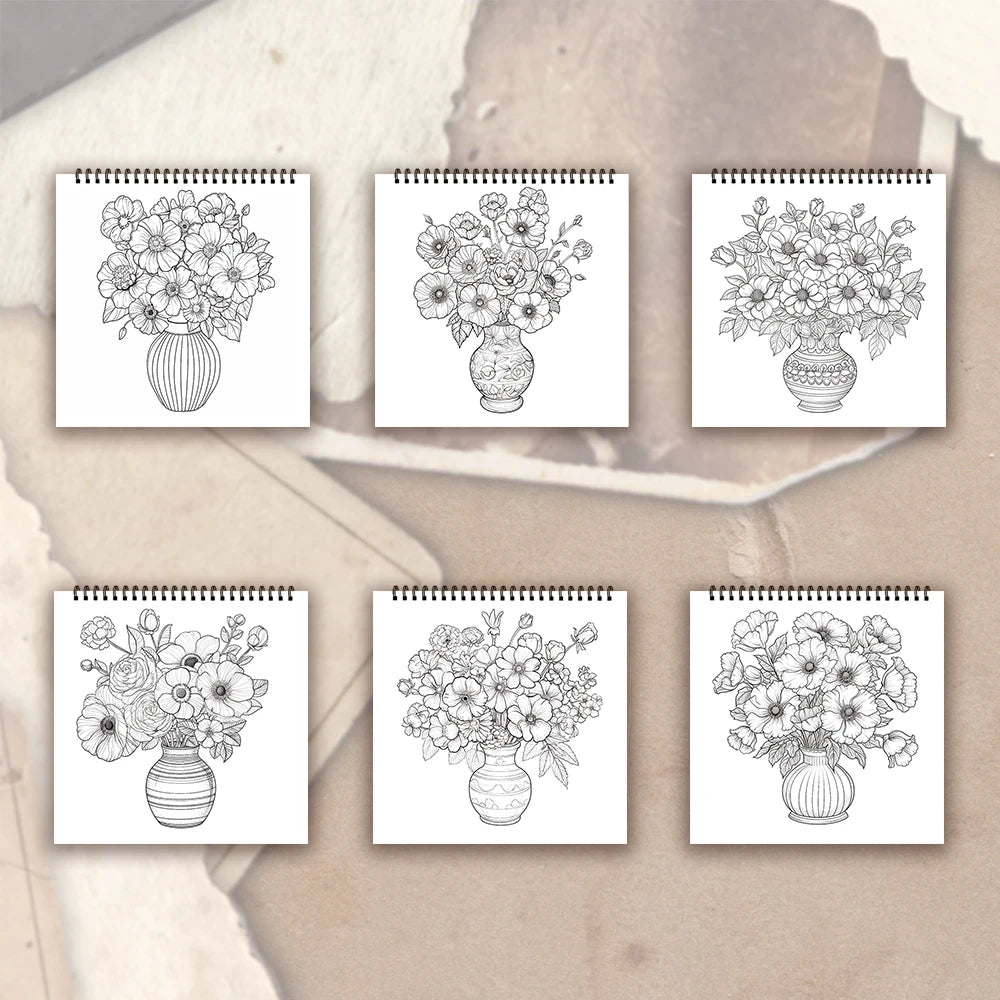 Kleurboek voor volwassenen en tieners – Spiraalbinding met dik papier voor ontspanning en creativiteit