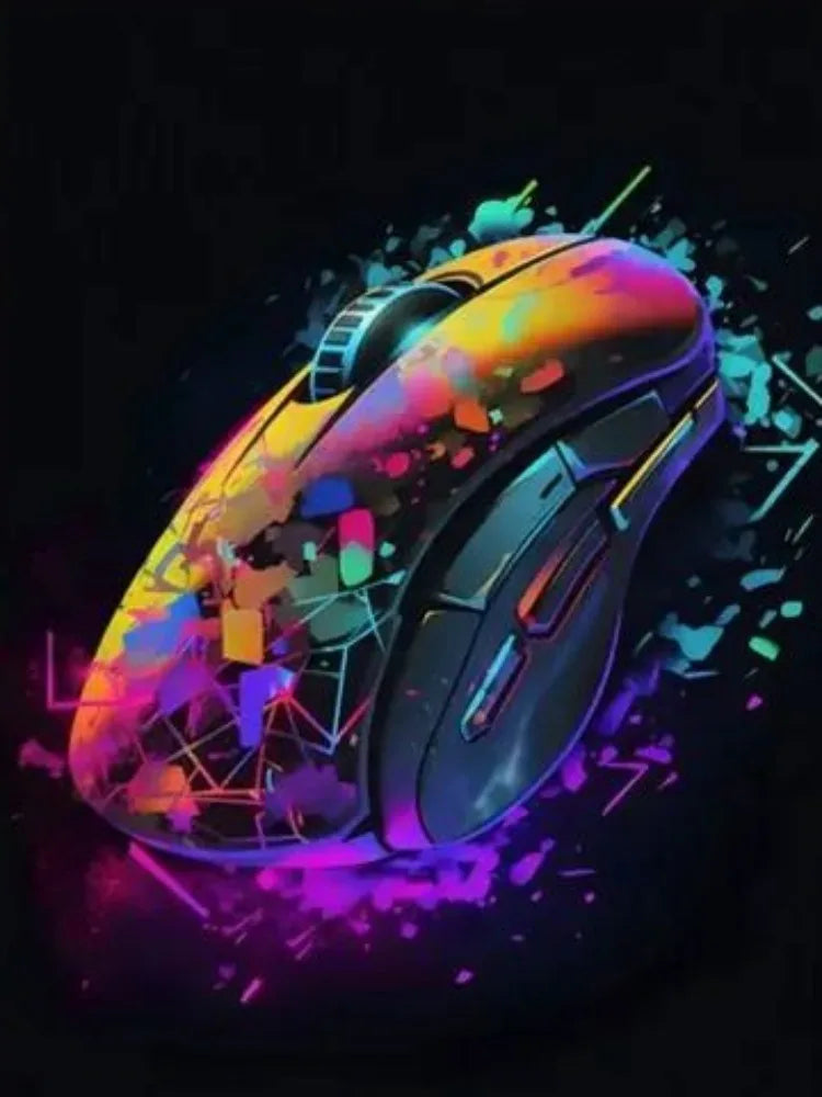 AB Diamond Painting op canvas - Fairy Dust Neon Game Controller