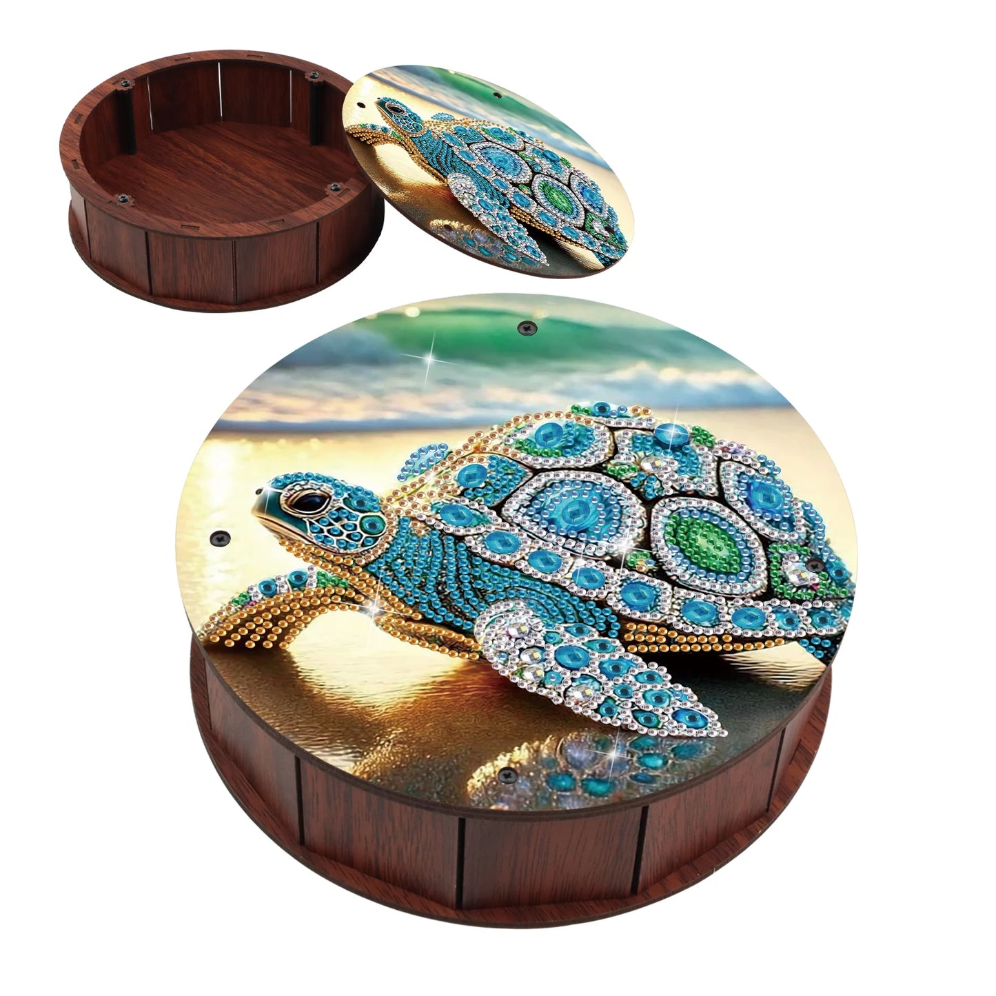 Diamond Painting Snack Box met dieren en planten motief – decoratieve kunstcadeau