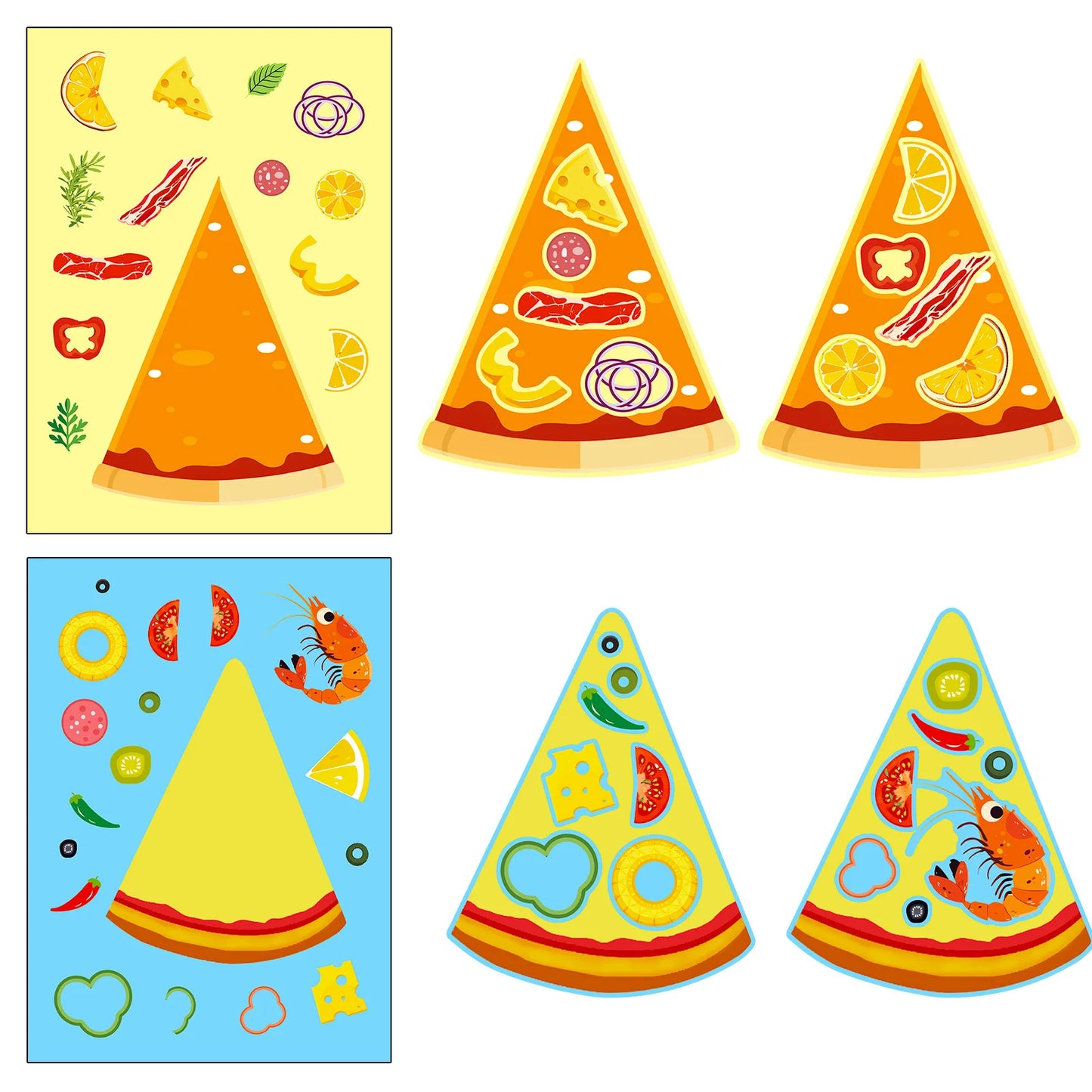 Sticker pret voor kinderen met creatieve puzzelstickers set