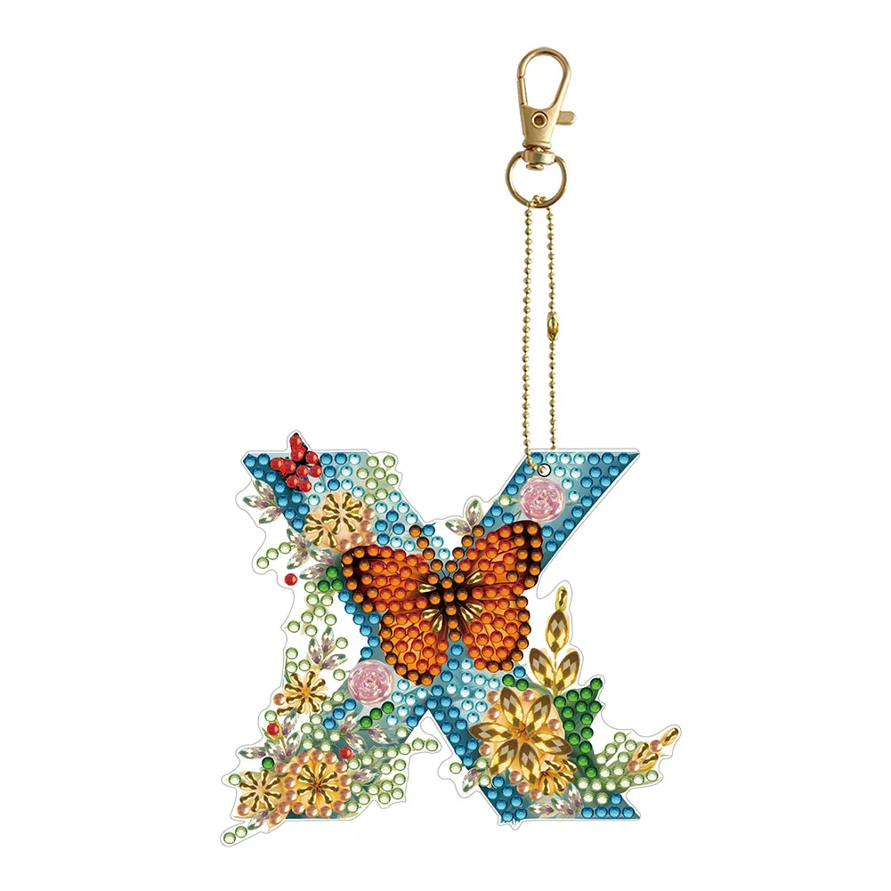 Diamond Painting Sleutelhanger set - Speciale Vorm Letters