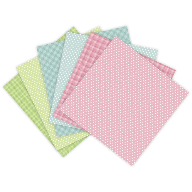 Papier voor kaarten maken & plakboek – Voorjaar Kleuren Set 12 Vel
