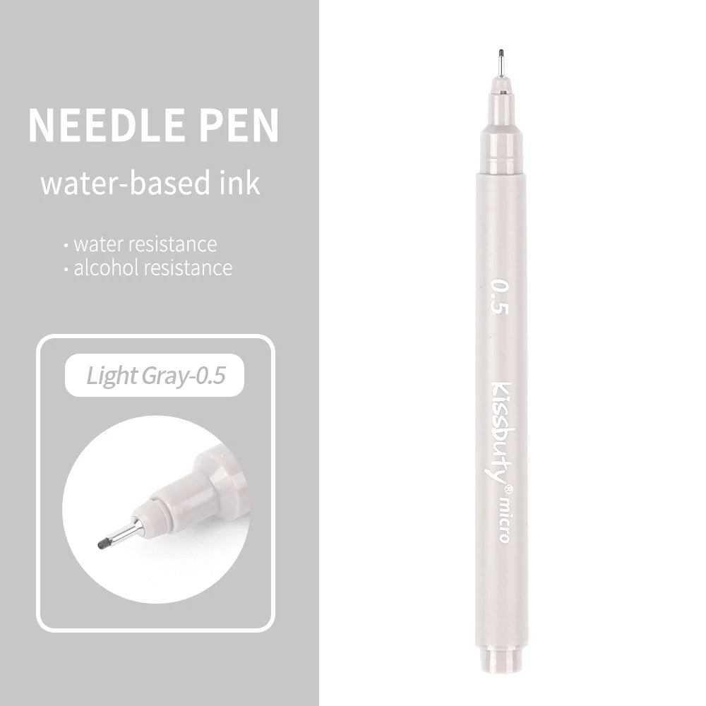 Stiften set Pigma Micron fineliners zwart/bruin met diverse puntdiktes