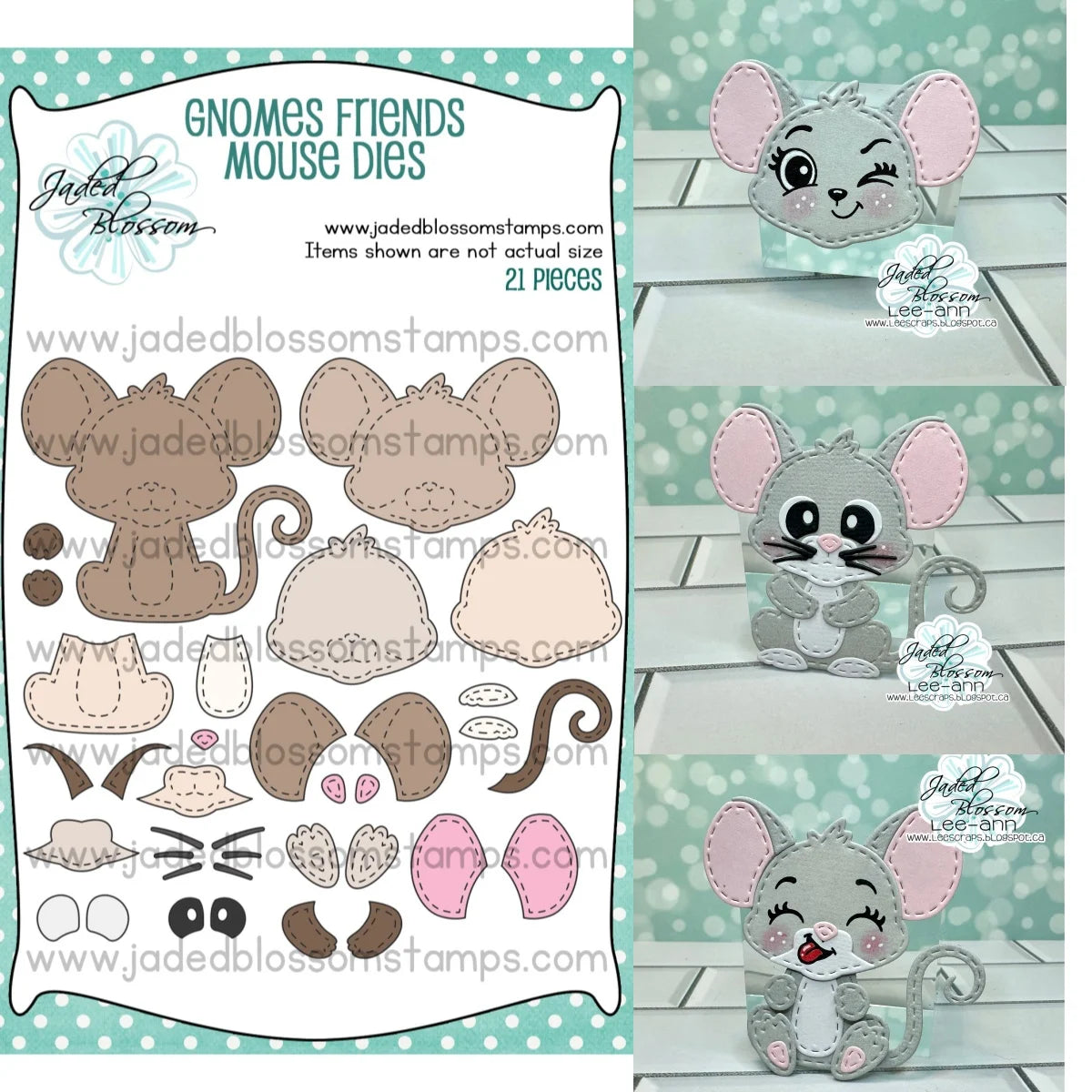 JB Collections Basis set snijmallen muis voor kaarten en scrapbooking