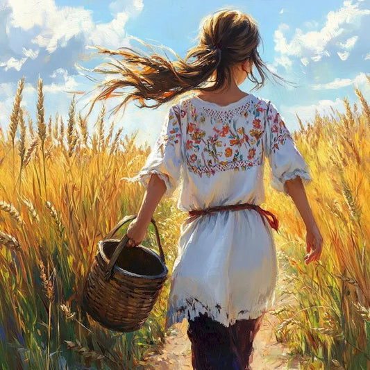 Diamond Painting Mensen - Schitterend Portret met Kristalsteentjes - DZDP84266